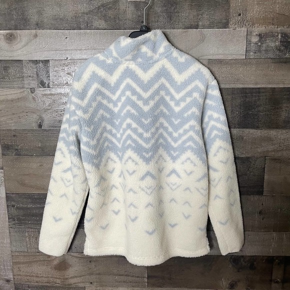 SOLD Pink Sherpa 1/4 Zip Pullover Small - Picture 2 of 3